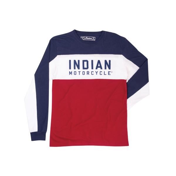Indian INDIAN MENS LS COLUR BLOCK T SHIRT